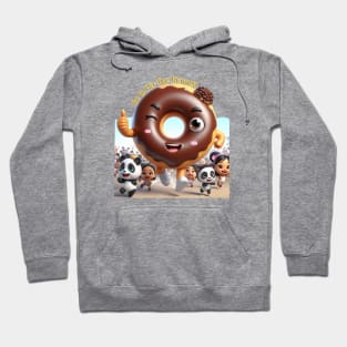 Running Donut Guy Hoodie